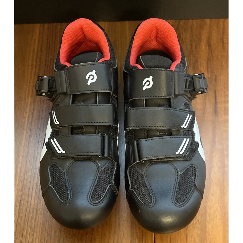Peloton Cycling Black White Cleats Bike Riding Shoes Size EU 40 Women 9 Men 7